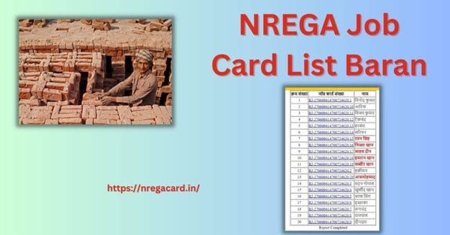 NREGA Job Card List Baran